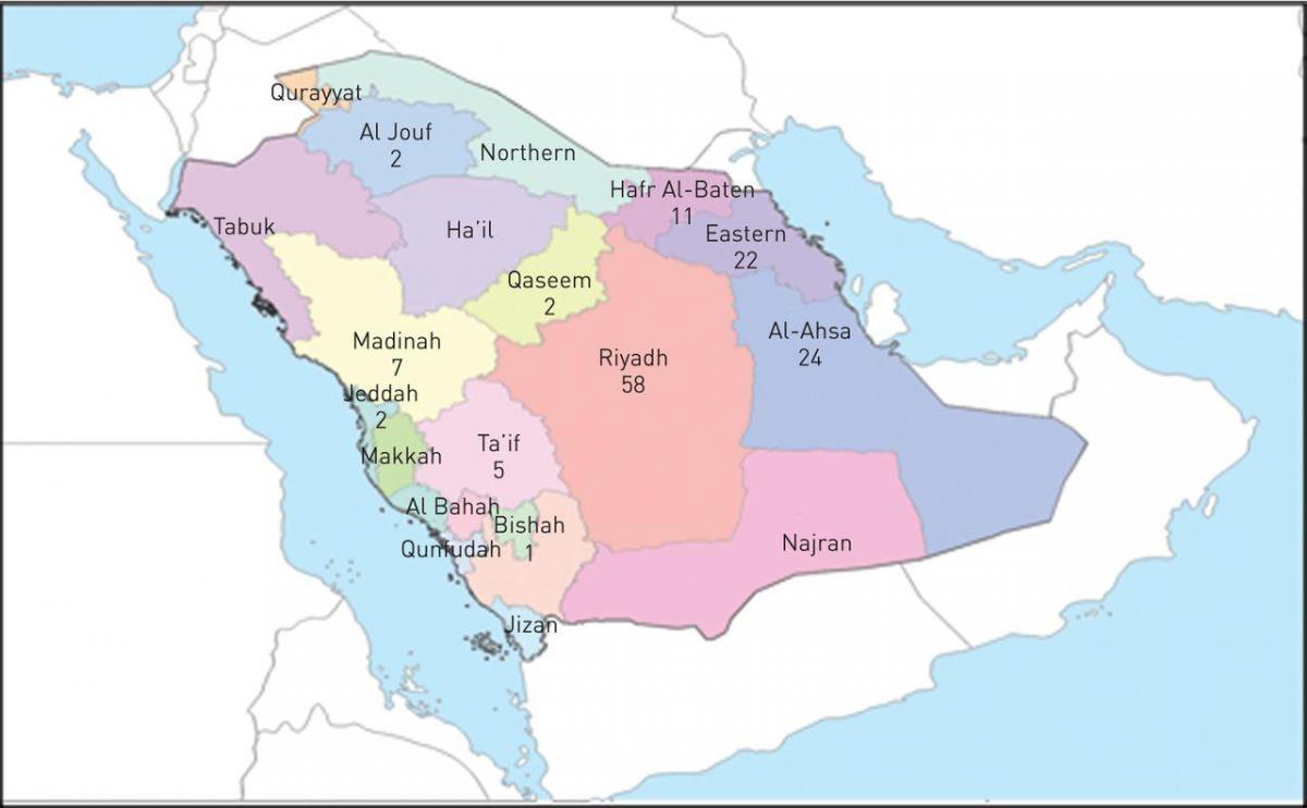 Bản đồ của al ahsa ả Rập Saudi