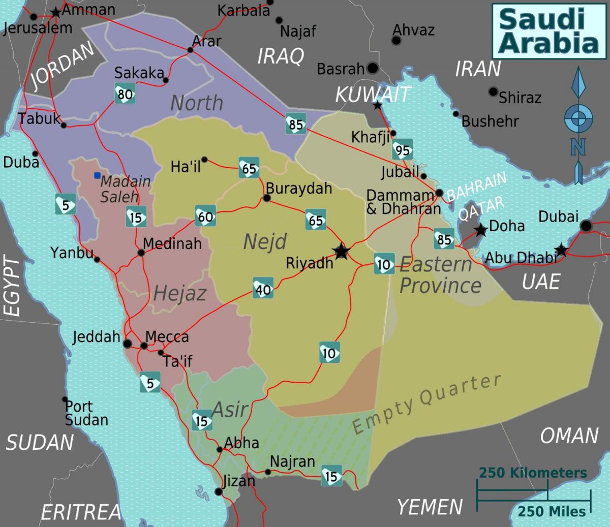 Bản đồ của turaif ả Rập Saudi