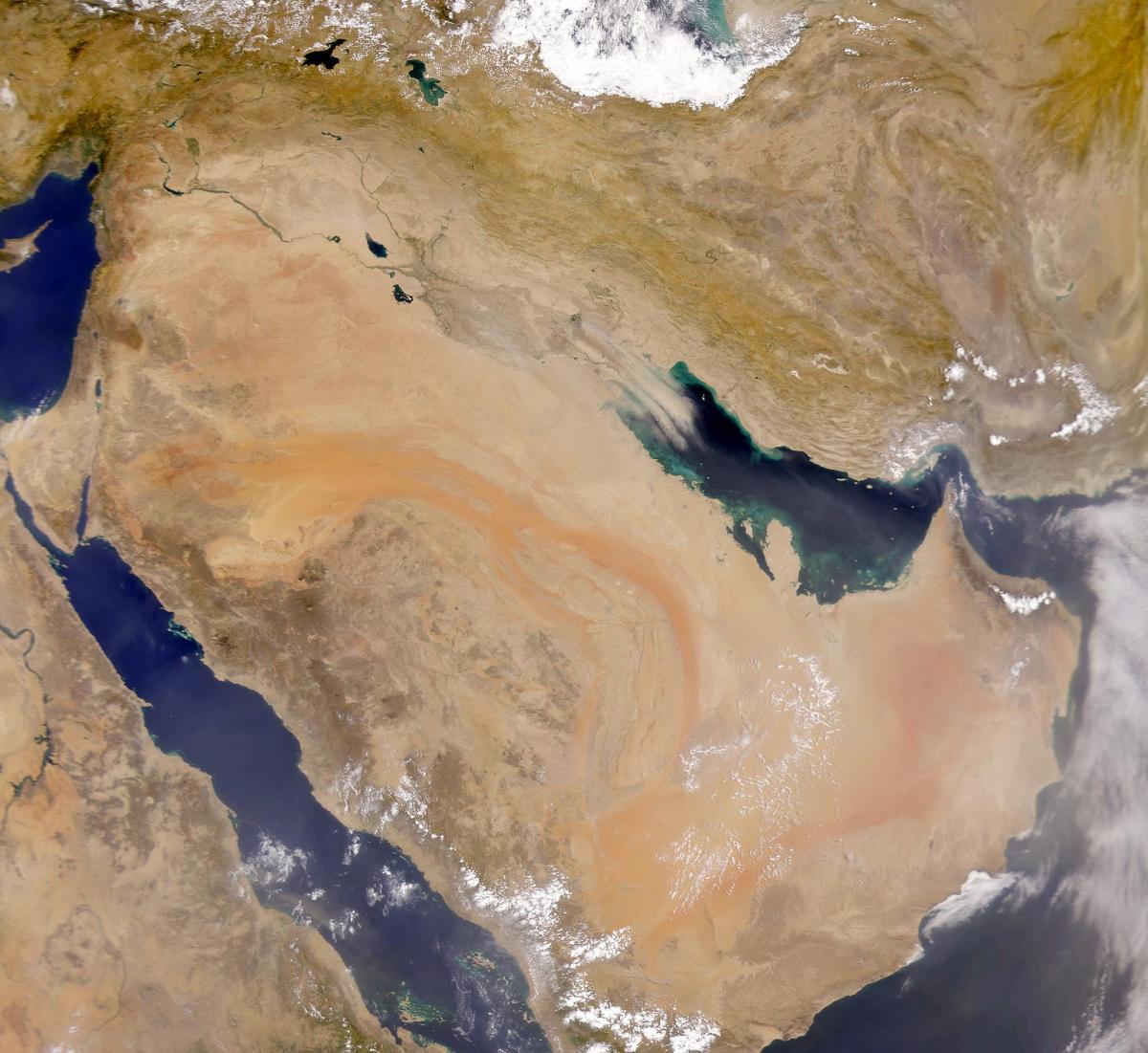 Bản đồ của ả Rập Saudi vệ tinh