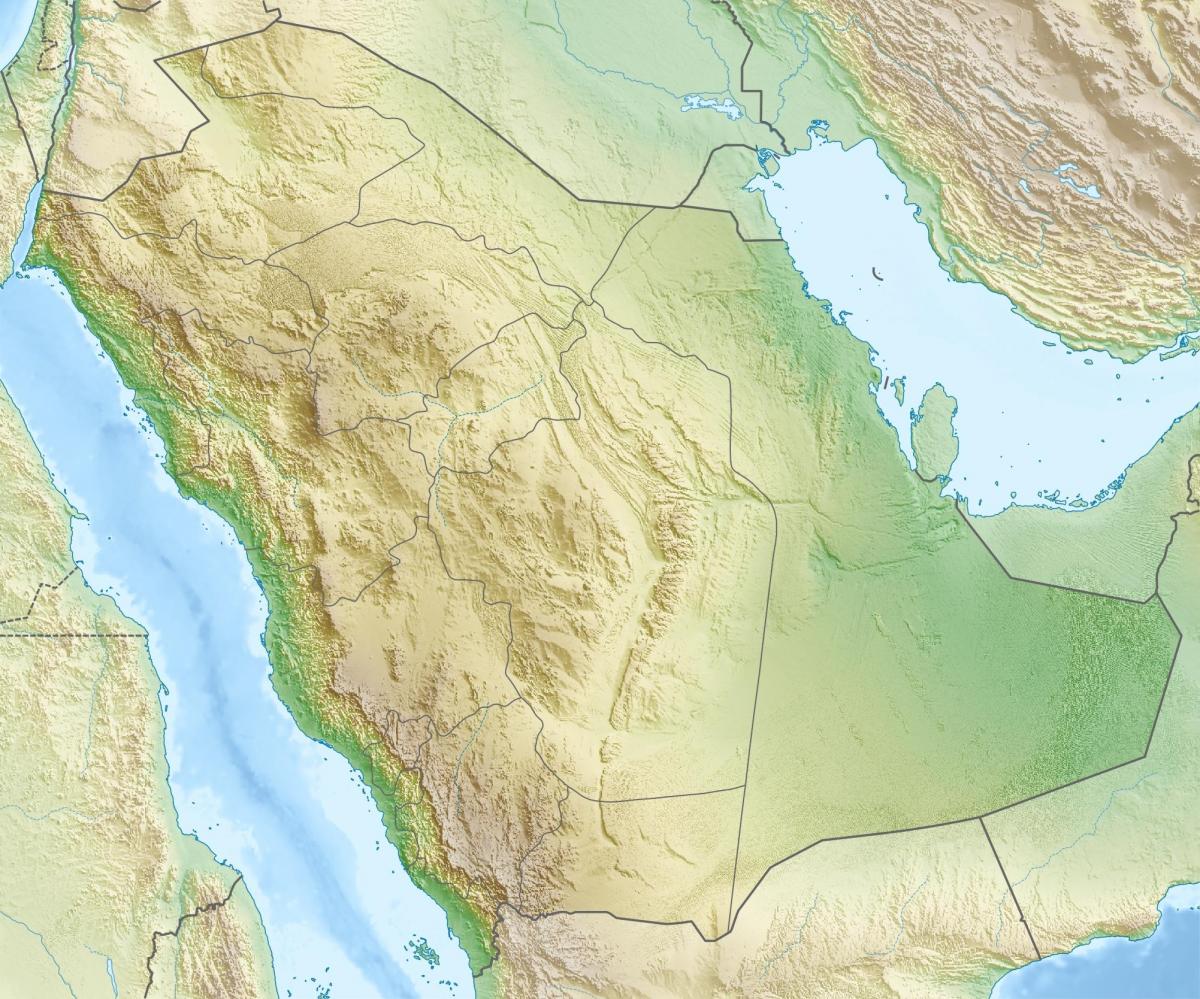 Bản đồ của ả Rập Saudi núi