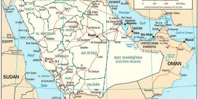 Bản đồ của ả Rập Saudi chính trị