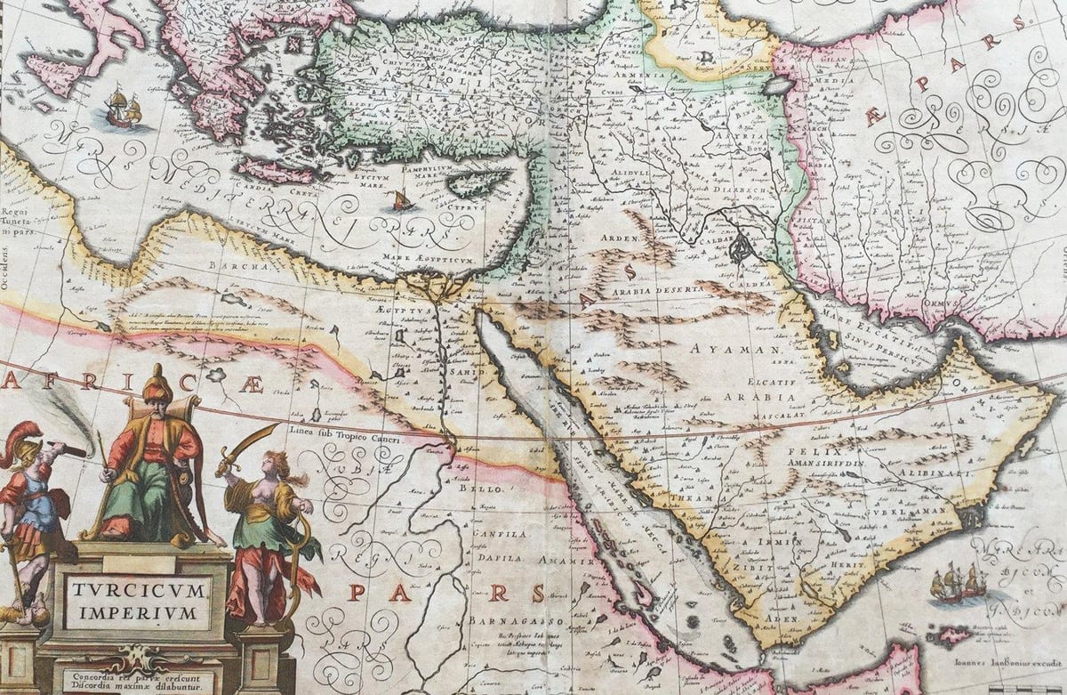 bản đồ cũ của ả Rập Saudi