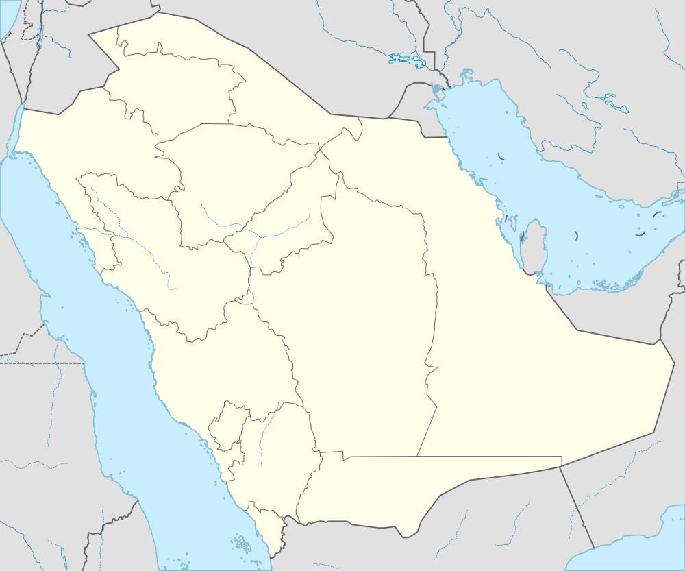Bản đồ của ả Rập Saudi trong