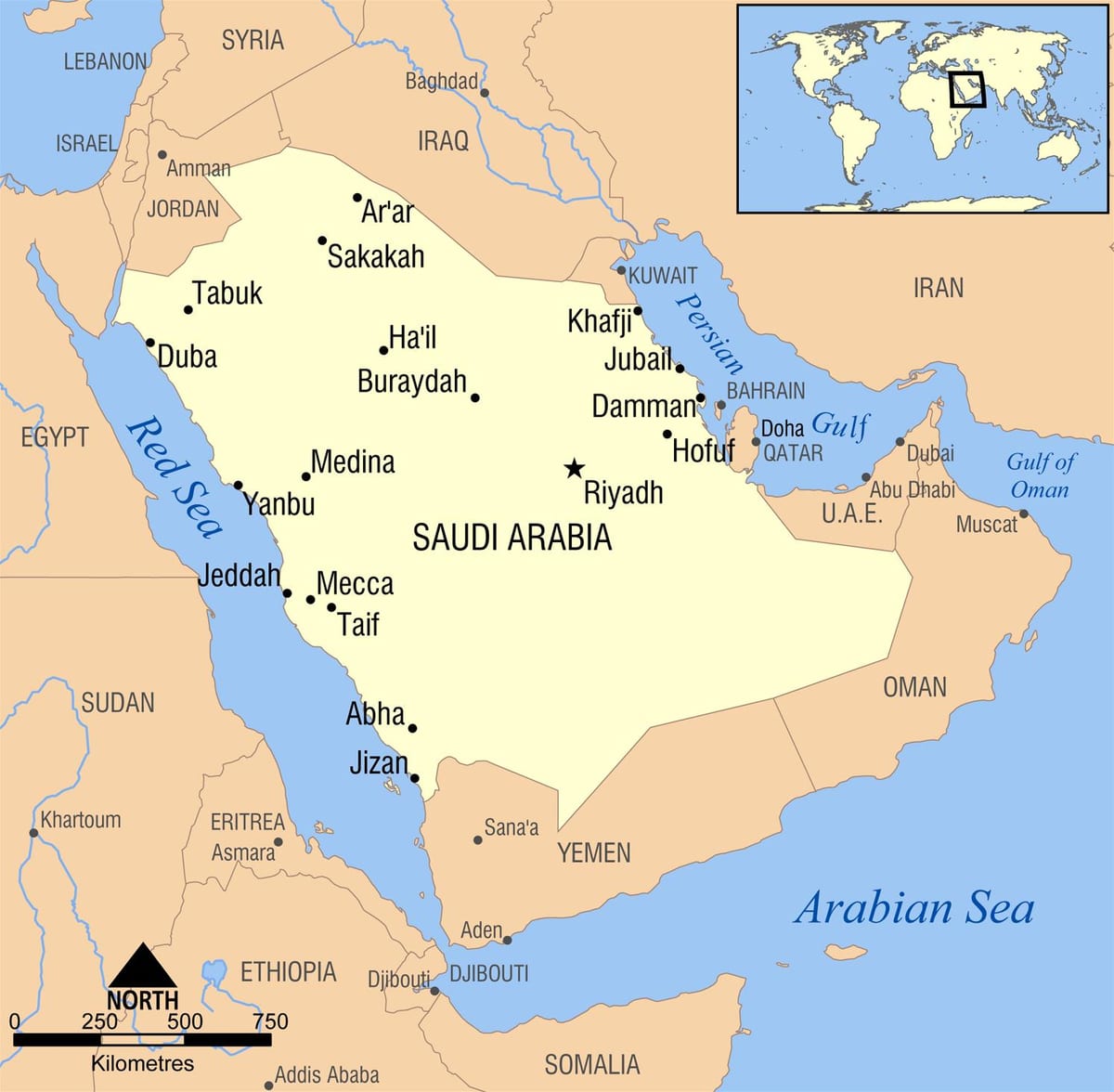 riyadh, ả rập bản đồ