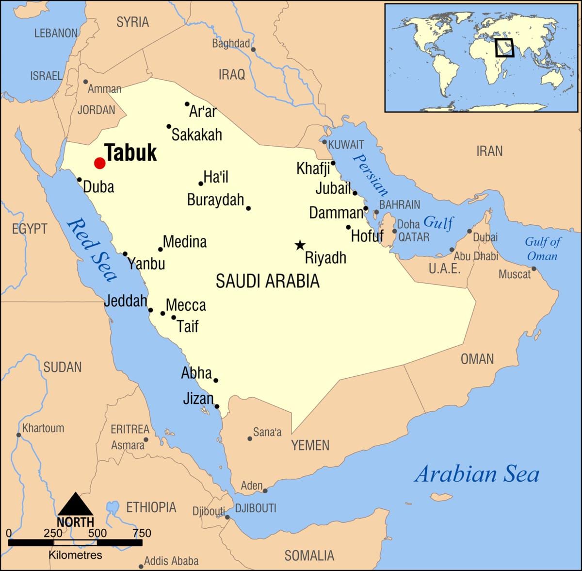 tabuk ả rập bản đồ