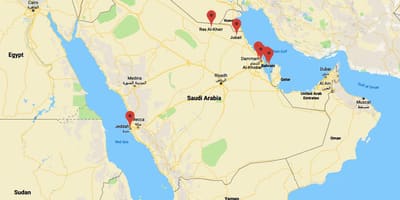 Bản đồ của ả Rập Saudi al tsa