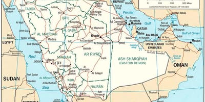 Bản đồ của ả Rập Saudi hình ảnh