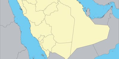 Bản đồ của ả Rập Saudi phác thảo