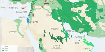Bản đồ của ả Rập Saudi tôn giáo
