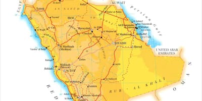 Ả rập saudi ả rập bản đồ