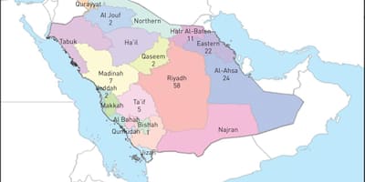 Bản đồ của al ahsa ả Rập Saudi