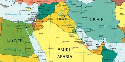 Bản đồ ả Rập Saudi nước xung quanh