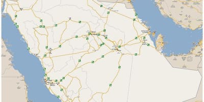 Bản đồ, chi tiết, ả Rập Saudi