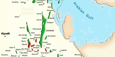Bản đồ của manifa ả Rập Saudi