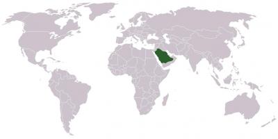 Ả Rập Saudi trên bản đồ thế giới
